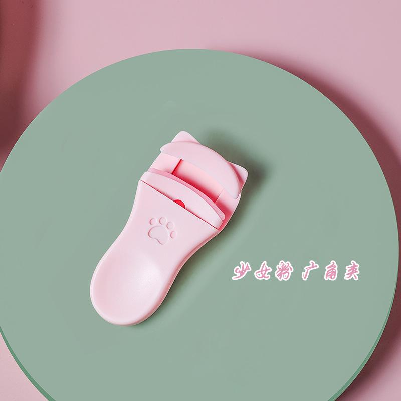 New Eyelash Curler Cute Cat Claw Wide Angle Local Clamp Professional Set Long Lasting Eyelash Clip Portable Female Beauty Tool