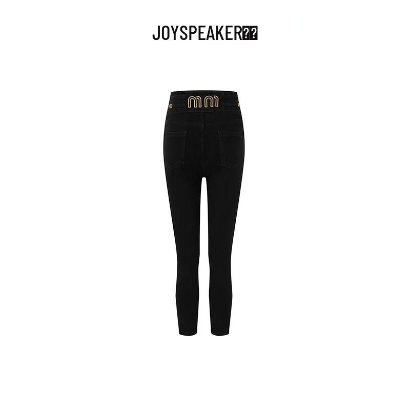 

JOY SPEAKER Women s Slim-Fit Black Denim Jeans YM71035-1