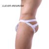 BDSM G-String T-Back Jockstrap Men Fashion Transparent Panties Sexy Fishnet Hip-Baring Thong Low Rise Mesh See-Through LingerieGood product