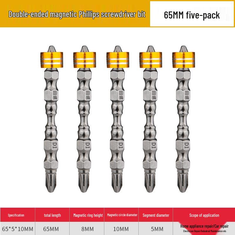 Magnetisches Nunchaku-Schraubendreherbit-Set mit hoher Härte und rutschfestem Ring