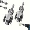 [Pipe Punch Set] 3pcs Integrated Pipe Punch Set - High-Efficiency Thread Cutting Tool, PPR Pipe Repair Kit for 1/2"-DN15 & 3/4"-DN20 Sizes
