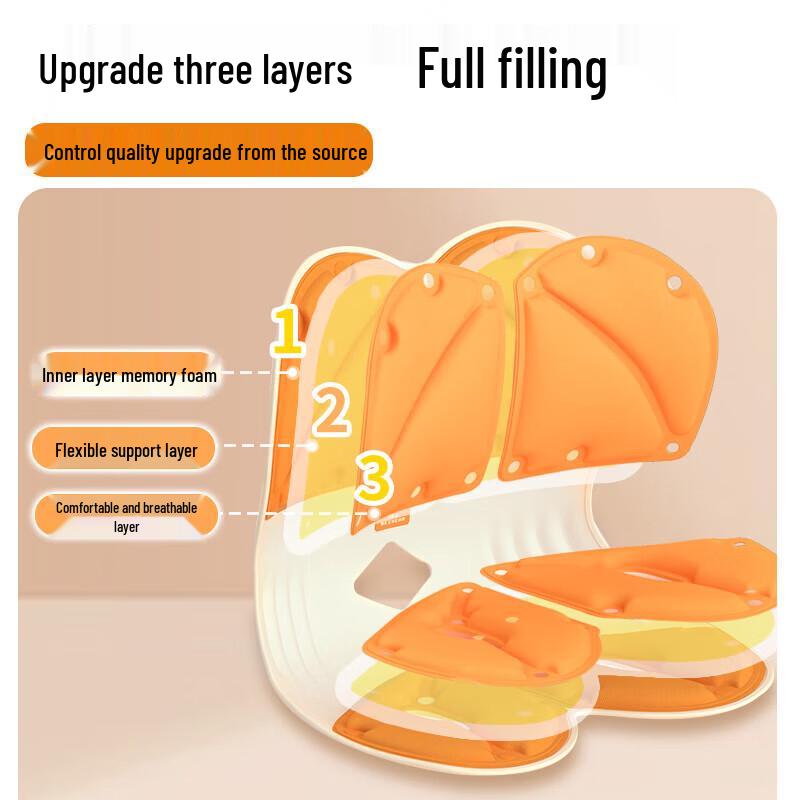 Ergonomic Lumbar and Back Support Cushion CN plug (adapter included)