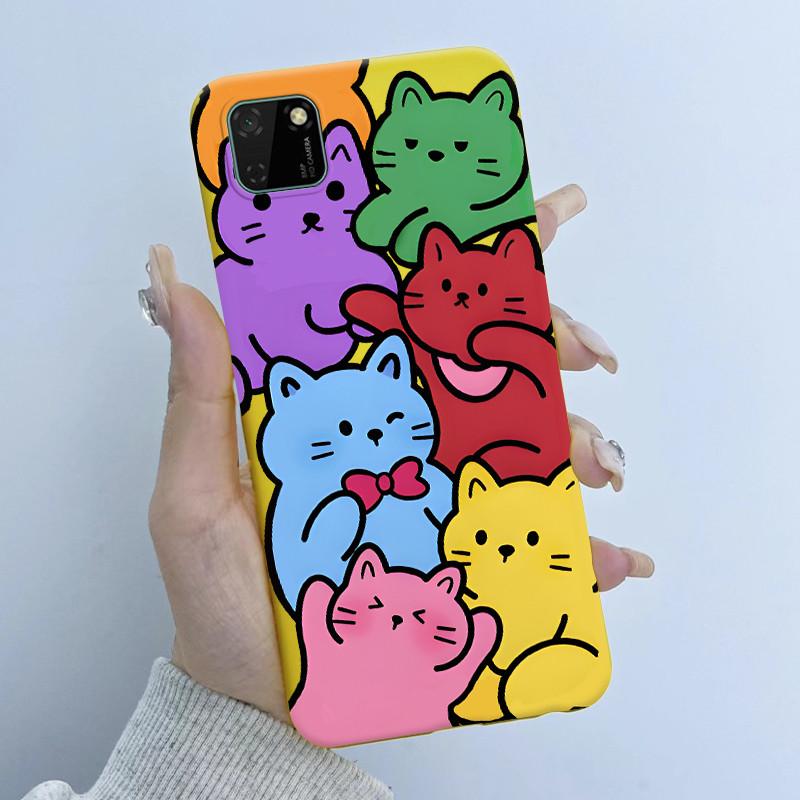 For Huawei Y5p Phone Case DRA-LX9 Butterfly Flower Girl Design Soft Silicone TPU Back Housing for Honor 9S HuaweiY5p Y 5p Covers