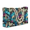 popular striped beach bag large-capacity travel storage bag bold cotton portable shopping environmental tection bag