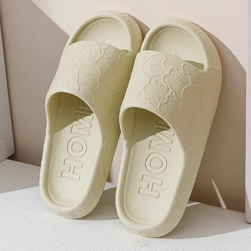 

Women s Non-Slip Summer Bear Slippers - Odor-Resistant EVA Slides for Home 40-41 (Fits 39-40)