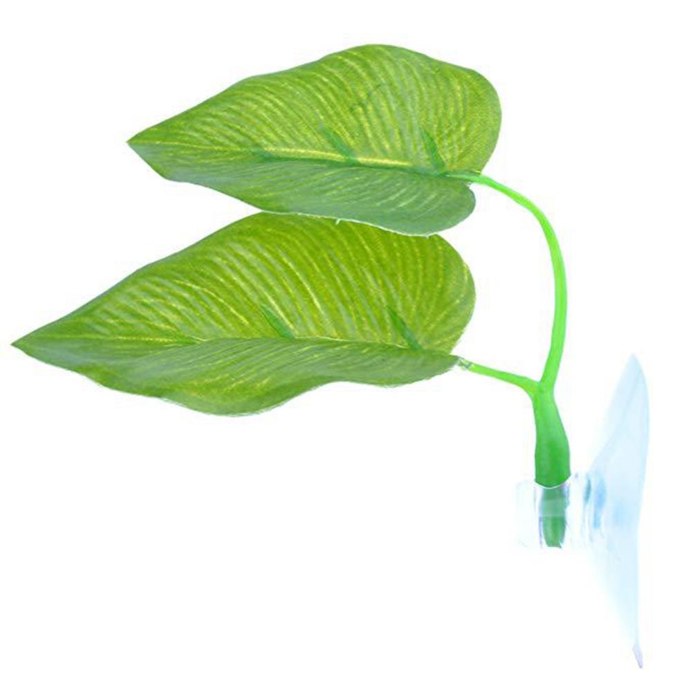 Artificial Leaf Bed Aquarium Accessories Fish Tank Decoration Powerful Sucker Betta Fish Rest Leaf
