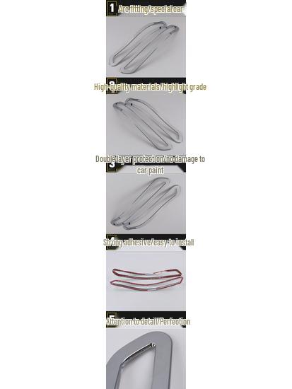 14 K5 Rear Fog Light Ring & Electroplated Trunk Tail Cover - Car Accessory Decoration.