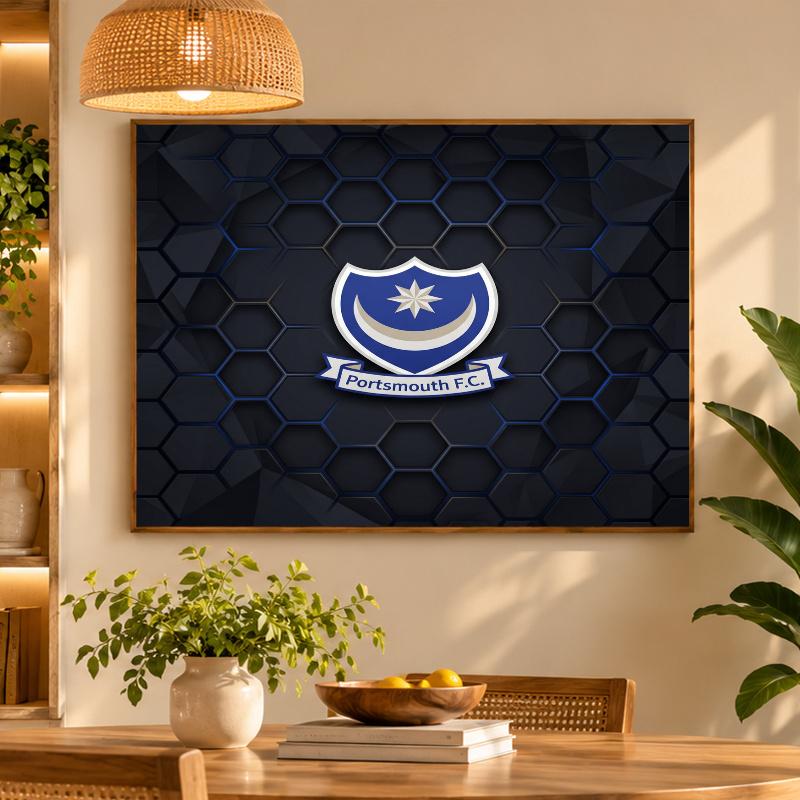 5D Diamond Painting Portsmouth FC DIY Full Drill Diamond Art Kit Home Decoration