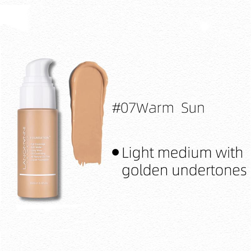 Langmanni New Product On The Shelves of Foundation Liquid Matte Oil -controlled Concealer Foundation Foundation