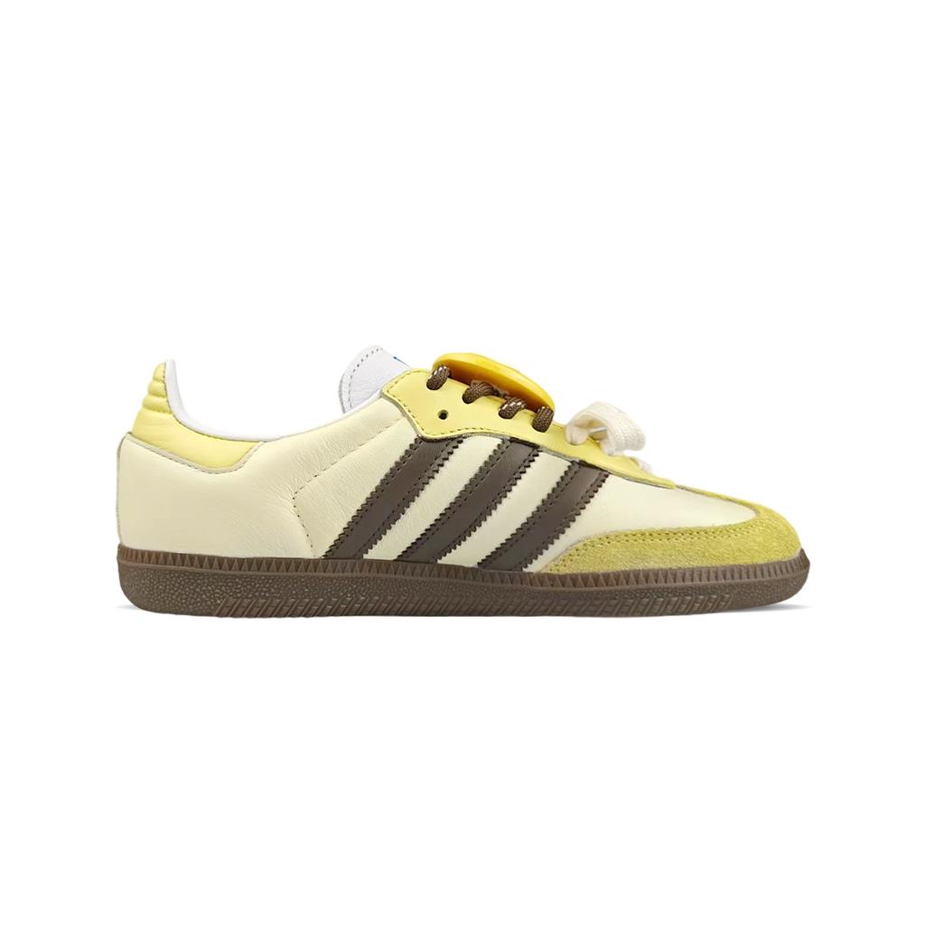 Adidas Originals SAMBA OG BNK Egg Yolk Dog Textile, Synthetic Leather Low top Skateboard Shoes Unisex B75806(Team40-)