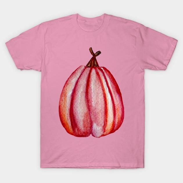 T-Shirt Damen Rot Kürbis Harajuku Print Kawaii T-Shirt Sommer Kurzarm Damen T-Shirt Top Tee