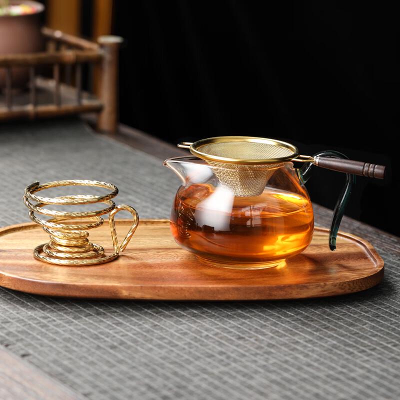 Wooden Handle Stainless Steel Tea Strainer