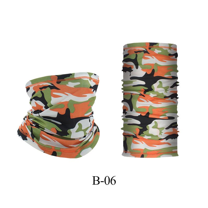 Proteção UV Cobertura Facial de Seda Gelo Tubo de Pescoço Bandana Lenço para Esportes ao Ar Livre Respirável Lenço para Caminhada Polaina de Pescoço Bandana