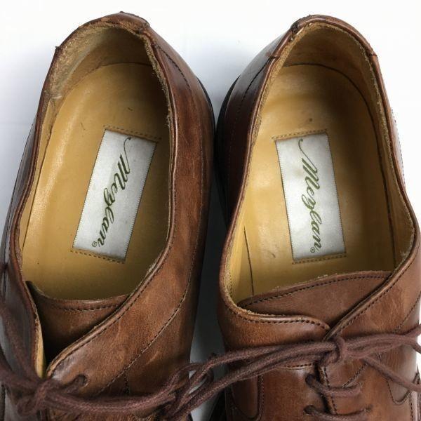 Mezlan Vintage Made in Spain U-Tip Business Shoes Brown Size 9M / 27.0cm(USED)