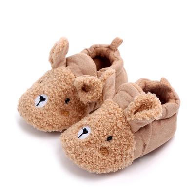 2024 marke Neue Kleinkind Neugeborenen Baby Krabbeln Schuhe Junge Mädchen Lamm Hausschuhe Prewalker Trainer Pelz Winter Tier Ohren Erste Wanderer