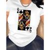 T-shirt With Graphic Print of Cards Queen Of Spades