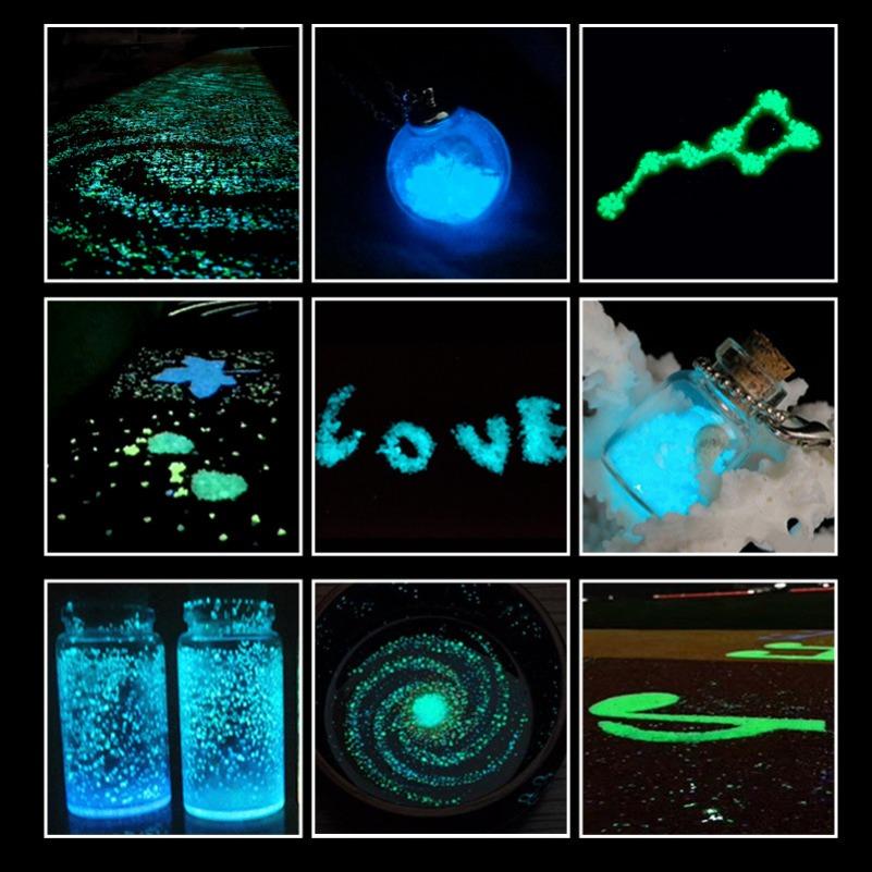 10g Glow-in-the-Dark Luminous Sand – Wishing Starry Bottle & Aquarium Decorative Gravel for Home, Fish Tank & Craft DIY Projects