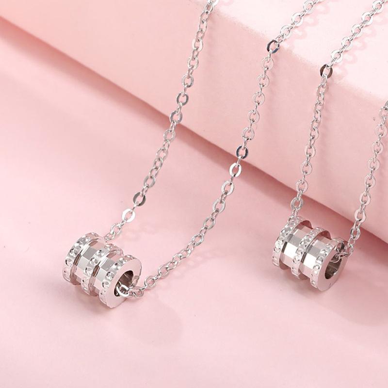 Xiaohongshu Collarbone Chain Women'S Exquisite Small Waist Necklace Geometric Cylindrical Neck Chain