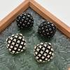 2025 Light Luxury Full Diamond Spherical Stud Earrings for Women - High-End Fashionable Design Jewelry