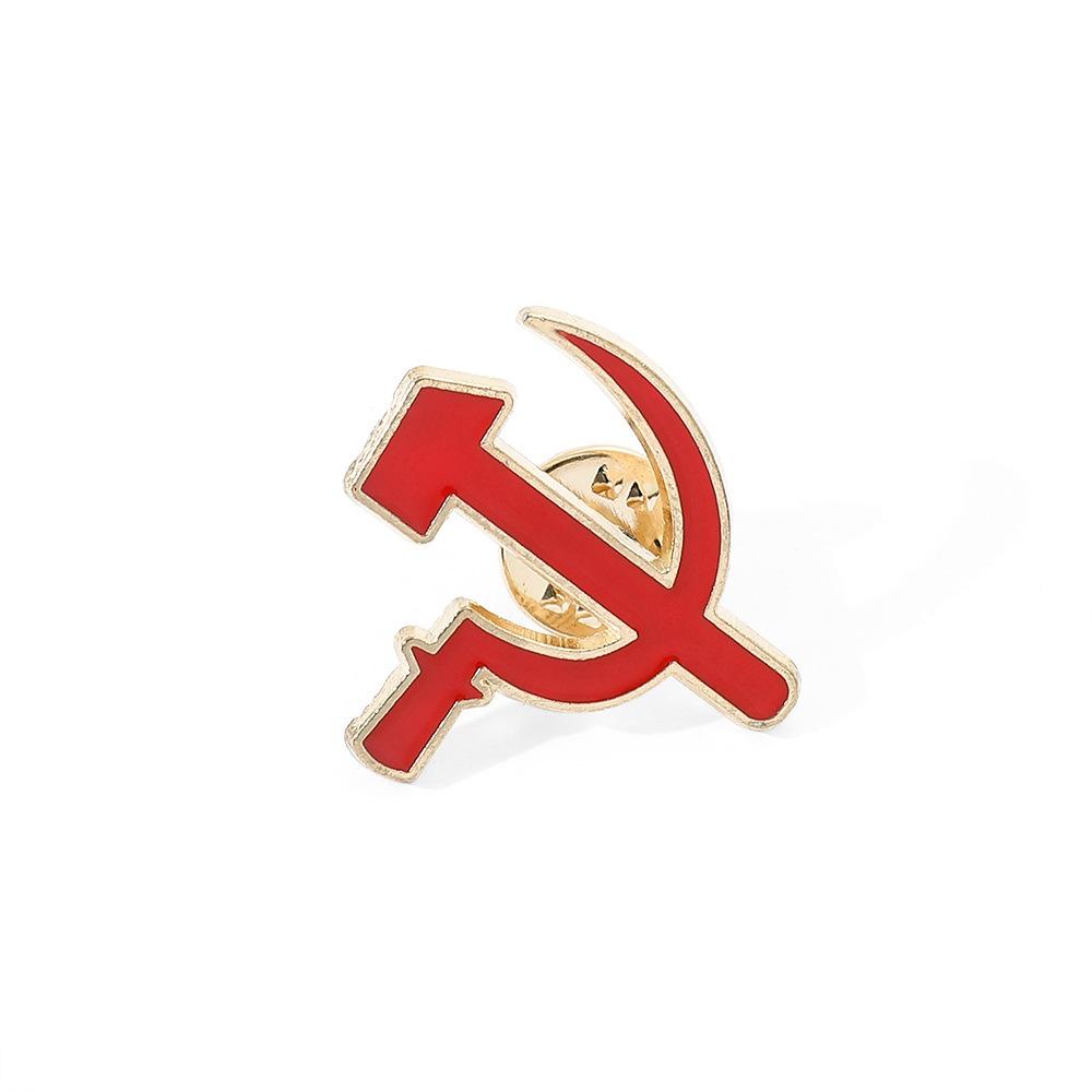 Pin Communist Fashionable Cartoon Character Alloy Brooch Metal Accessory