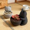 Mini Kitten Flower Pot Succulents Planter Cute Cat Plant Pot Home Desktop Decoration Kitty Planter Gift for Cat Lovers