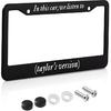 License Plate Frame For Nothing Good Starts In A Getaway Car Decorative Accessories With Screws For Standard Us Canada License Plate Holder 12X6 Inch