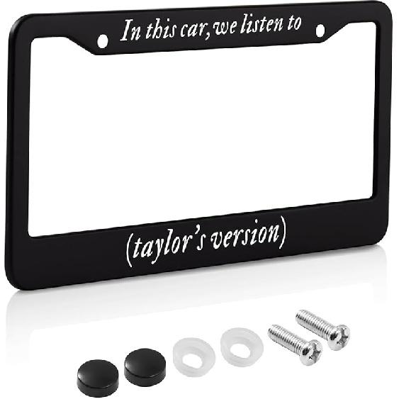 License Plate Frame For Nothing Good Starts In A Getaway Car Decorative Accessories With Screws For Standard Us Canada License Plate Holder 12X6 Inch license-black-003