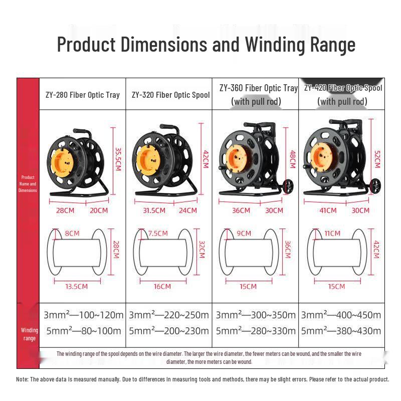 Wenhu ZY-320 Empty Mobile Fiber Optic Cable Reel