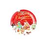 Christmas Party Disposable Set: Plates, Cups, Napkins, Banners, Cutlery