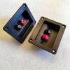 Live Speaker Junction Box Speakers Terminals Box Shell 2 Coppers Binding Post Wire Cable Connectors