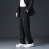 Frühling Sommer Koreanischer Preppy-Stil Lässige Lockere Anzughose Herren Einfarbig Knopf Reißverschluss Taschen Mode Vielseitig Gerade Hose