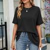 Women Loose Fit Casual Round Neck Short Sleeve T Shirt Lightweight Comfortable Summer Top