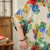DIMANAF New 2026 Women Plus Size Spring Summer Beach Long Dress Fashion Lady Loose Oversize Maxi Floral Print Black