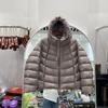 Autumn and winter new light and thin hooded down jacket women's short slim white duck down jacket fashionable and versatile