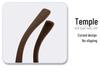 Polarized Square Sunglasses with UV Protection and Wood Grain Legs (Model P891876)