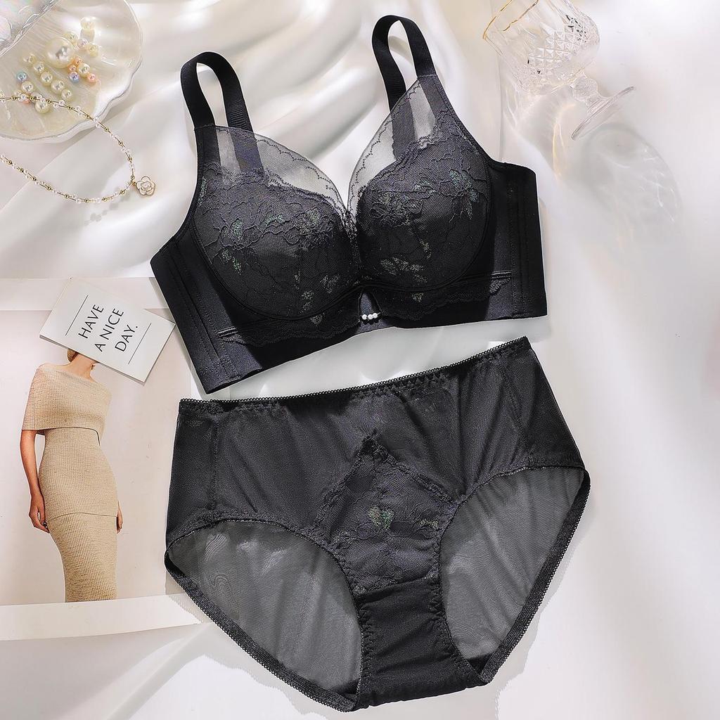 2025 Seamless Red Push-Up Bra & Panty Set: Wirefree, Adjustable, Enhances Small Chest, Comfortable for Women