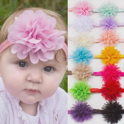 Kreatives Chiffon-Blumen-Stirnband für Kleinkinder – Baby-Haar-Accessoires im europäischen und amerikanischen Stil