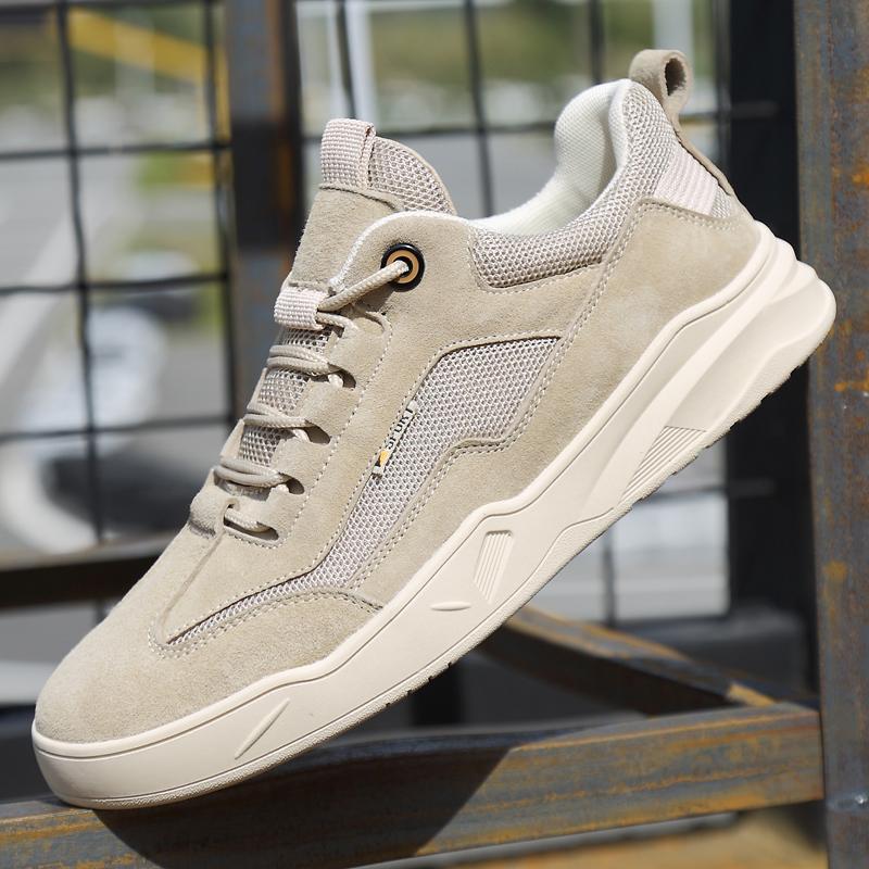 FashionHigh-quality Men s Autumn Mesh Breathable Shoes Men Fashion Light Soft Man Sneakers Casual Shoes Men Outdoor Boots Up Shoes 38 бежевый 8267₽