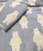 Imabari Towel Face Set of Border Bear Made In Animal Nursery Quick Present 1 Towel, 3, Pattern, 34x80cm, Japan, Cute, Pattern, Fluffy, Absorbent,