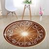 3D Illusion Halloween Black & White Round Carpet for Bedroom & Living Room