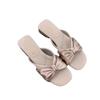 Fashion Flats Bow Women Slippers Summer Designer Shoes Elegant Woman Sandals Walking 2025 Casual Flip Flops Beach Slides Mujer Zapatos