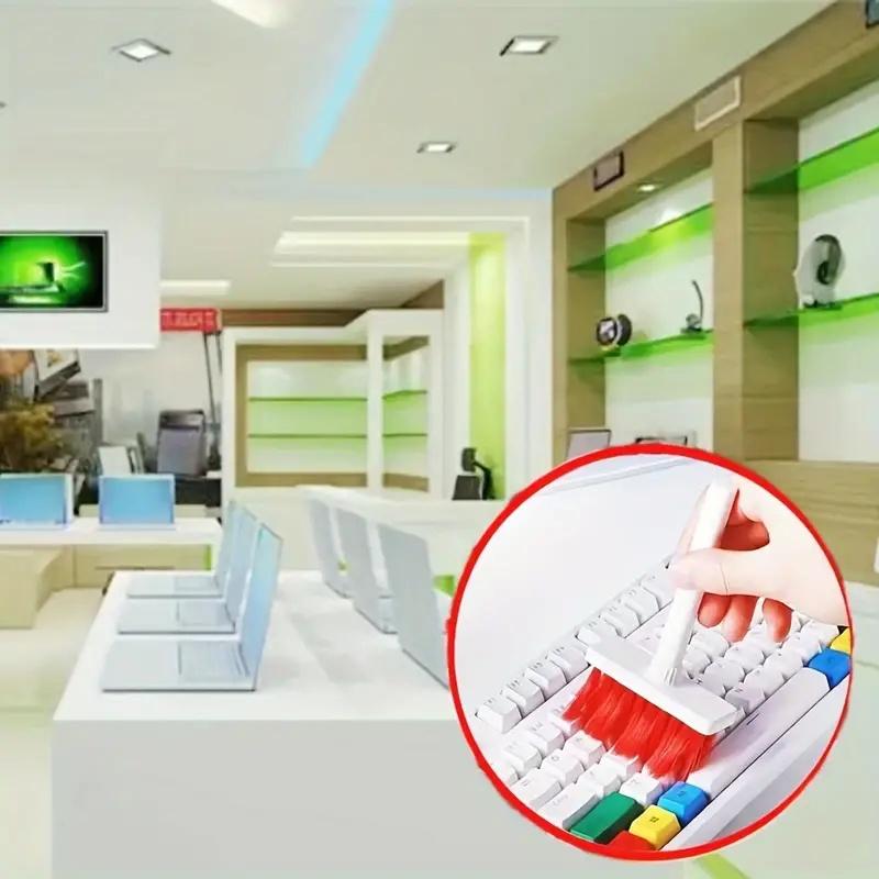 Five In One Keyboard Cleaning Brush Kit Keycap Puller Earbuds Cleaner For Airpods Bluetooth Earphones Case Laptop Cleaning Tools