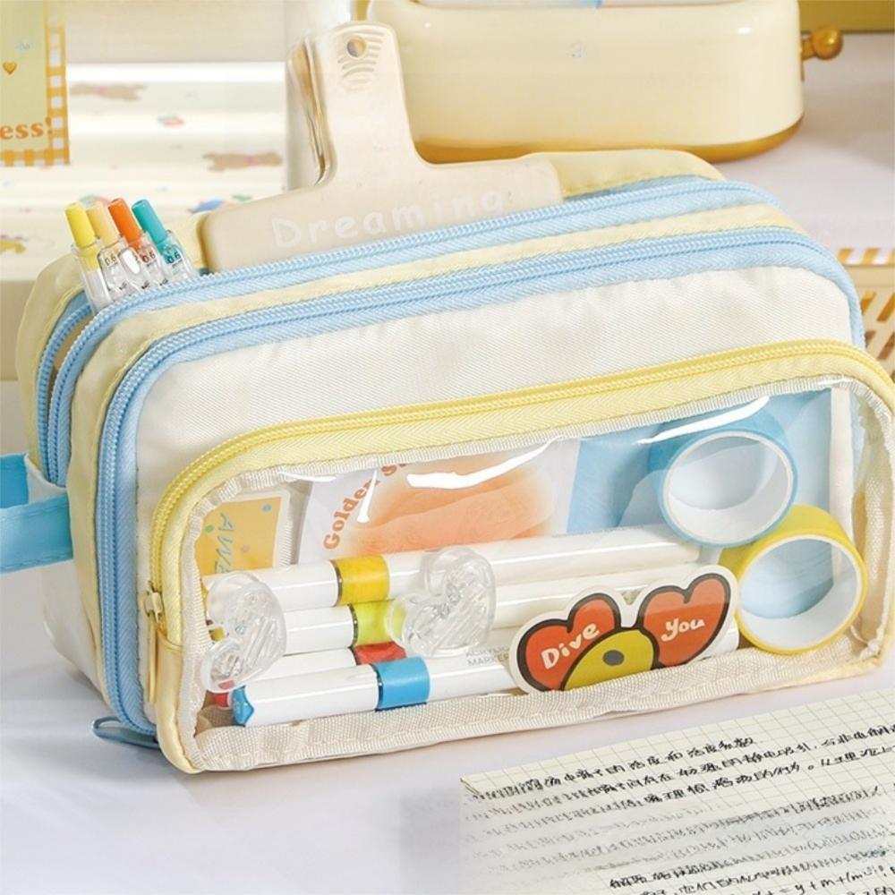 Portable Stationery Pen Bag Beauty Bag Cosmetic Storage Bag  Bag Back To School