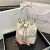 Car sewing bucket bag women's shoulder bag solid color mother bag large capacity  new fashion popular women's bag