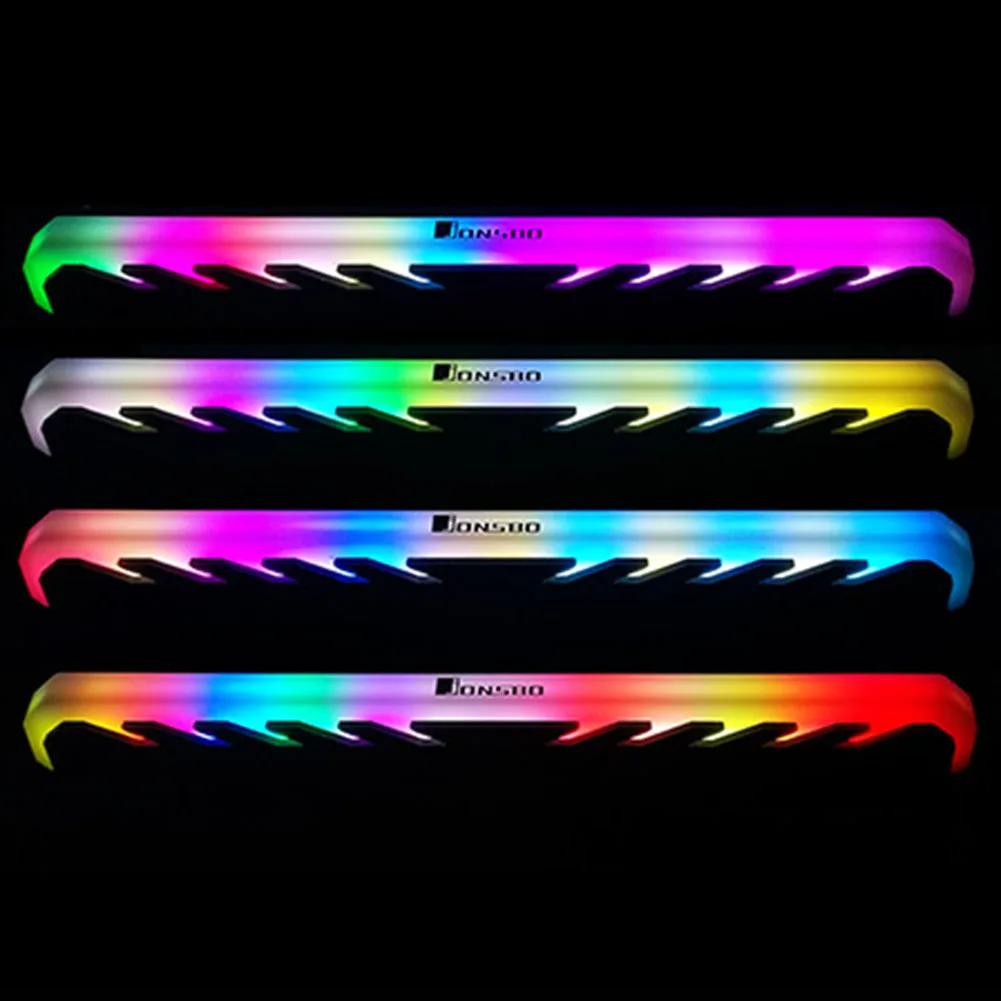 Jonsbo NC-1 RAM Heatsink Cooler RGB 256 Color PC Memory Cooling Vest Heat Sink Radiator For DDR DDR3 DDR4 Desktop PC Ram Memory