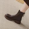 Single boots children's spring and autumn Martin boots women's British style 2025 new trendy cool ins show thin boots elastic short boots