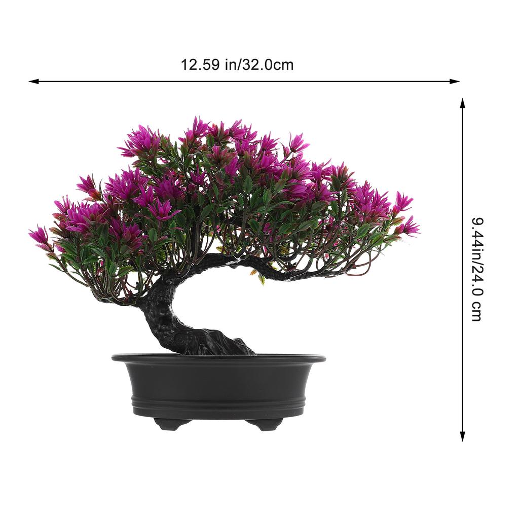 Artificial Bonsai Pine Tree Simulation Plant Realistic Home Decor Desktop Adornment For Indoor Outdoor Emulated Bonsai Pine Tree