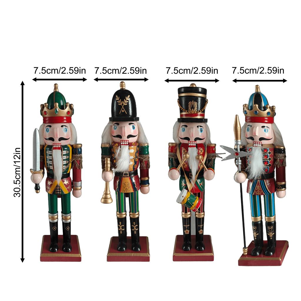 1 klasyczna figurka Dziadka do Orzechów, figurka żywiczna Dziadka do Orzechów, dekoracje świąteczne, prezenty, wykwintne detale i vintage'owy urok