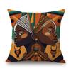 Black African Girl Woman Fiction Looking Exotic Style Decoration Art Cotton Linen Sofa Throw Pillow Case Bench Cushion Cover