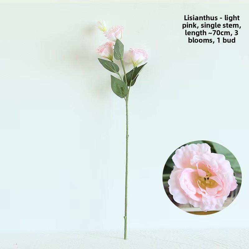 

Штучні квіти дельфініум, Прикраси для вітальні, Квіти ручної роботи, Декор для дому, Сушені квіти та законсервовані квіти 1pc світло-рожевий колір